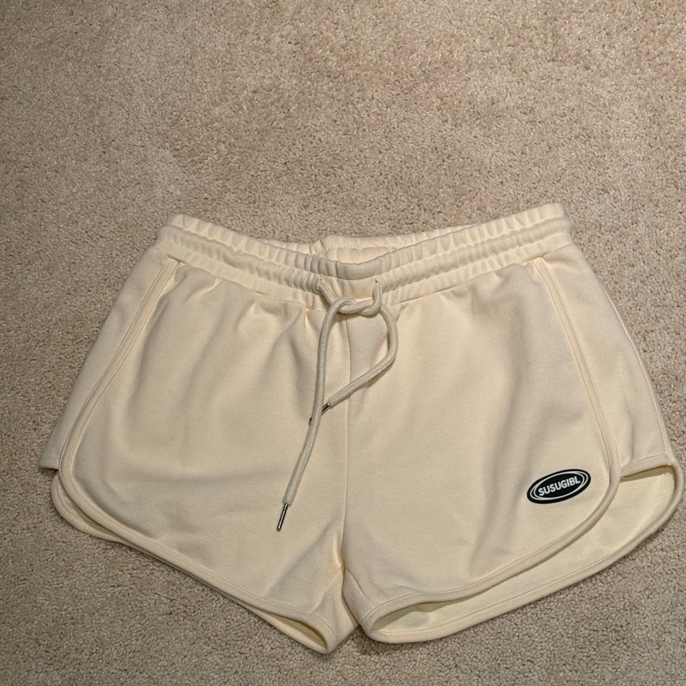 Women's Cream Shorts